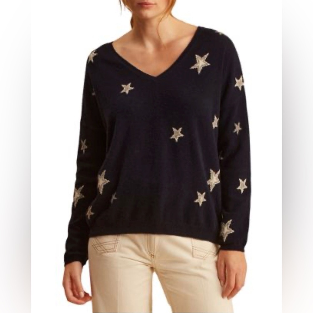 Gerard Darel Laula Star Cashmere Sweater size 2